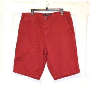 American Eagle Outfitters Red Denim‎ Shorts Mens 36 Longer Length inseam 11.5"